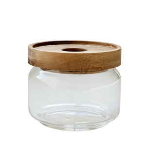 Glass Storage Jar With Bamboo Lid