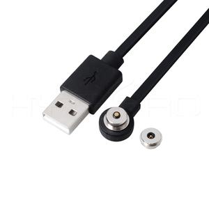 90 180 360 540 회전 마이크로 USB 데이터 동기화 연결 케이블 포고 2 핀 마그네틱 플러그 소켓 커넥터 케이블 pcb 어댑터 - Product Image 3