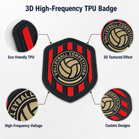 Patch de logo de marque 3D en relief personnalisé en TPU pour l'impression par transfert thermique sur T-shirts, vêtements de sport et maillots
