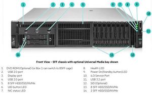 Serveur en rack 2U DL560 Gen11 8SFF 32 Go 1600W Platinum Intel Xeon Gold 6434H 3,7 GHz DDR5 SR308i-p En stock - Product Image 4