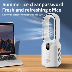 Mini ventilador de refrigeración de aire eléctrico portátil nuevo diseño sin hojas usable hogar dormitorio uso al aire libre instalación de techo hecho de plástico - Product Image 3