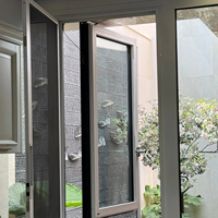 Ventanas Arqueadas y Elegantes de Vidrio Curvo de Aleación de Aluminio, Estilo Francés Retro, para Salas de Estar y Baños