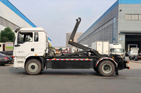 Camion à benne basculante Shacman de 12 tonnes avec boîte de vitesses manuelle pour la collecte des déchets municipaux