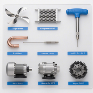 Piezas de Repuesto de Mecanizado CNC Personalizadas OEM para Máquinas de Helado, Sensores/Manijas Utilizadas en Máquinas de Helado Suave - Product Image 2