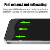 Lot de 2 protections d'écran en verre trempé personnalisées pour iPhone 17, dureté 9H, sans bulles, compatibles avec les coques