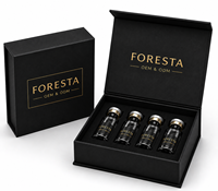 Boîte d'emballage magnétique personnalisée pour flacons en verre de 3 ml, 5 ml, 10 ml avec insert en mousse EVA