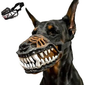 Verstellbarer Nylonriemen Atmungsaktiver Gruseliger Zahn-Hundemaulkorb für Haustier-Cosplay, Party und Fotoshooting - Product Image 3