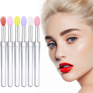 <b>Silicone</b> Lip Brush Portable Lip Gloss Applicator Lipstick Eyeshadow Makeup Brush Beauty <b>Tool</b> - Product Image 1