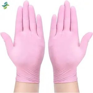 3.5g Pink Nitrile Gloves Wholesale 100pcs Powder Free Gloves