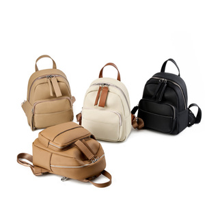 OEM Usine Gros Haute Qualité Cuir Véritable <span class=keywords><strong>Femme</strong></span> Designer Grande Capacité Travail Voyage Scolaire Sac à Dos - Product Image 1