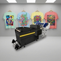 Harga Cuci Gudang Printer Hybrid A1 DTF600 Roll-to-Roll Otomatis Penuh Baru dengan Kepala Penggoyang Bubuk Tinta Pigmen 60cm