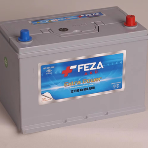 12V 90 Ah automotive <b>battery</b> maintenance free high performance car <b>battery</b> long life calcium technology OEM supplier - Product Image 1