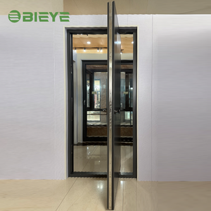 Porte d'entrée moderne personnalisable en alliage d'aluminium avec système de verrouillage multipoints pour villa et résidence - Product Image 6