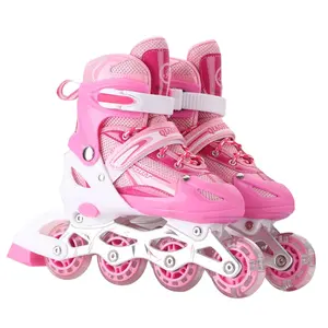 PVC Children's Universal Adult Roller Speed Skating Roller Skates Sliding Runaway Shoes Wholesale