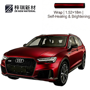 Film de protection de <span class=keywords><strong>voiture</strong></span> ZIRUI Aurora Black Mysterious Red Color Shift TPU 7.5mil, effet de changement de couleur, auto-réparant, résistant aux intempéries, décoration extérieure de luxe - Product Image 1