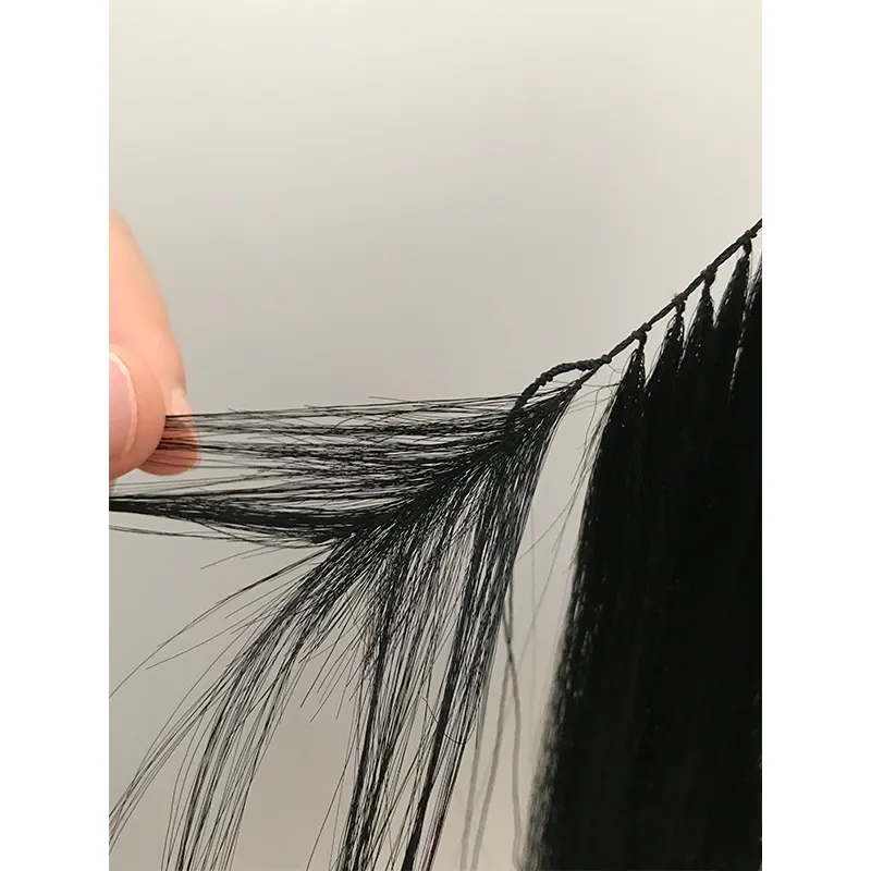 Extensions de cheveux Remy à plumes naturelles, qualité 12a, attache à la main, meilleures ventes