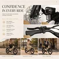 Vélo Électrique Urbain ZUMI OEM ODM 20 Pouces avec Cadre Abattable, Batterie Intégrée, Freins à Disque et Porte-Bagages Arrière pour Adultes