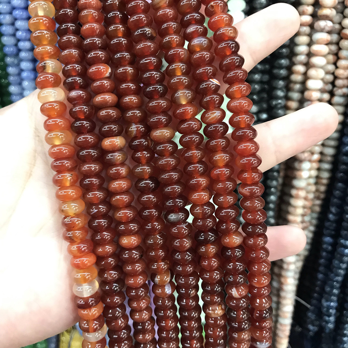 Genuine Quality Popular Gemstone Colorful 5*8mm Crystal Natural Loose Stone Beads Handmade Diy for Jewelry Making