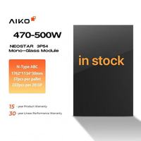 Panel Surya AIKO Solar AIKO-A-MCE54Mw Neostar 3P54 470W-500W Efisiensi Tinggi Tersedia, Sistem Energi Surya Rumah Tangga