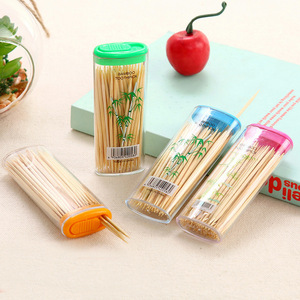 Supply of lighter-shaped bamboo <b>toothpicks</b>, portable bamboo skewers for travel and street vending wholesale. - Product Image 1