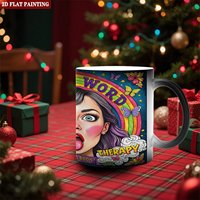 Mug magique de voyage portable 11oz en céramique noire givrée sensible à la chaleur pour le dropshipping