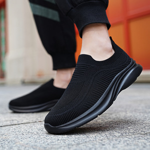 <span class=keywords><strong>Zapatillas</strong></span> de running para <span class=keywords><strong>hombre</strong></span>, tejidas, de caña baja, transpirables, ligeras, de color liso, para ocio y deporte, de otoño, venta directa de fábrica - Product Image 3