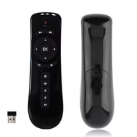 Télécommande sans fil T2 Air Mouse avec gyroscope à 6 axes pour Smart TV, Android Box, projecteur, PC et jeux