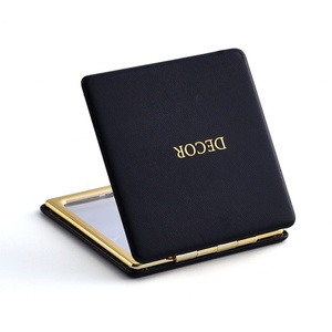 กระจกปั๊มร้อนหนัง PU สีทองดีไซน์หรูหราแฟชั่นปรับแต่งได้ตามต้องการ - Product Image 6