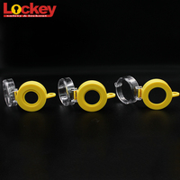 Verrouillage de sécurité à bouton-poussoir d'urgence transparent durable Lockey 22 mm avec clé, couvercle de protection (matériau PC)
