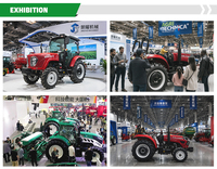 Tracteur multifonctionnel pour vergers 50HP 60HP 70HP 80HP 4x4 Diesel avec prise de force hydraulique pour vignobles et petites exploitations agricoles