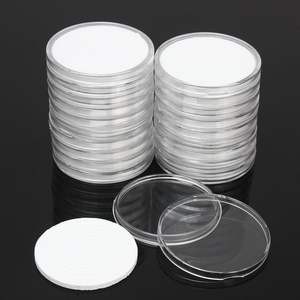 40 Mm 46 Mm Ronde Munten Verzamelen Containers Dozen Plastic Clear Coin Capsules Houders Opslag - Product Image 1