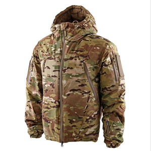 Chaqueta Táctica DF2 CAMO Negra para Hombre, Ropa Táctica, Chaqueta de Invierno Impermeable con Forro Polar y Camuflaje Negro - Product Image 6