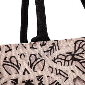 Sac fourre-tout en jute grande capacité, écologique, coloré, imperméable, pour le voyage et la plage, vente en gros - Product Image 2