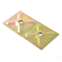 Raccord de construction résistant à l'usure, épaisseur 15 mm/17 mm, dimensions 100 mm/110 mm, plaque de fixation galvanisée pour tirant de liaison