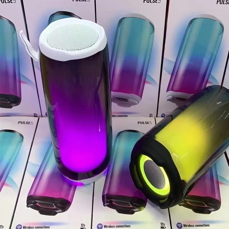 Best Verkopende Originele Pulse5 Nieuwste Caleidoscoop Draagbare Luidspreker Pulse5 Waterdichte Draadloze Outdoor Rgb Licht Bluetooth Speaker