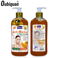 Gel Douche Exfoliant Hydratant et Blanchissant à la Papaye Bio, Parfum Fruité, Marque Privée OEM