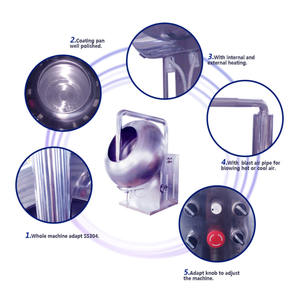 Máquina para Recubrir con Azúcar, Máquina para Recubrir con Azúcar para Nueces y Cacahuetes, 300 Moldes, Cerca de Mí - Product Image 3