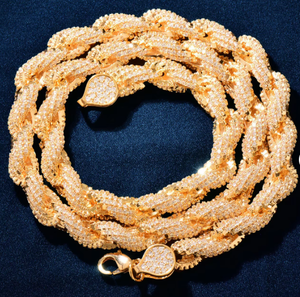 Collar de moissanita de color VVS <span class=keywords><strong>D</strong></span> para hombre al por mayor con plata S925 y eslabón cubano cuerda de tenis helado pulsera de cadena joyería de Hip Hop - Product Image 4