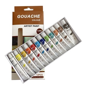 Ensemble de peinture <span class=keywords><strong>gouache</strong></span> de <span class=keywords><strong>couleur</strong></span> pour enfants, tube de 12ml - Product Image 6