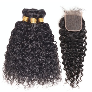 8A Lớp Top Chất Lượng Virgin Peru Body Sóng Tóc Con Người <span class=keywords><strong>Weave</strong></span> Bó Với Closure - Product Image 3