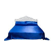 Parure de draps en satin soyeux super doux, très vendue, qualité hôtelière de luxe, draps en satin de soie, parures de draps en polyester