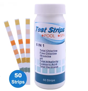 Bandelettes de <span class=keywords><strong>test</strong></span> d'eau d'aquarium 6 en 1 kit de <span class=keywords><strong>test</strong></span> d'eau d'étang à poissons pour eau douce et eau salée - Product Image 3