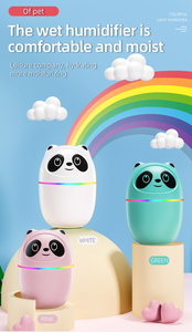 7 couleurs Panda 220ml humidificateur d'air Mini diffuseur d'huile essentielle électrique Portable avec pulvérisateur de brume fraîche USB pour la maison et la voiture - Product Image 6