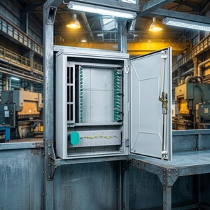 Outdoor Fiber Cabinet for FTTH 96/144/288/576 Cores Patch 4G/3G/<b>IP</b> Network Compatible 1 Year - Product Image 1
