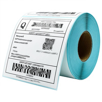 Rollo de Etiquetas Térmicas Directas, Etiqueta Adhesiva para Envases de Cosméticos, Etiqueta para Velas, Etiqueta Adhesiva Personalizada, Etiqueta con Código QR con su Propio Logotipo