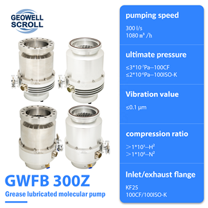 Chân không cao 300L/S tốc độ bơm phòng thí nghiệm sạch chân không mỡ bôi trơn <span class=keywords><strong>Turbo</strong></span> phân tử bơm chân không - Product Image 2