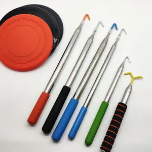 Disc Golf retriever Mini Hook Golf disc stainless steel poles telescopic stick Kwik-Stik retriever Frisbee for outdoor sport