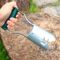Planteur d'ampoules en acier inoxydable réglable avec marqueurs de profondeur, outil de jardinage manuel