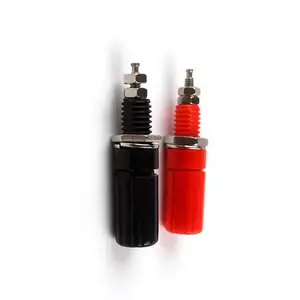 OEM alligator clip to banana plug wire black and red clips test lead set battery clip jumper alligator cables