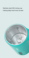 Robot culinaire multifonction portable Blende Baby Cook Robot culinaire en acier inoxydable Mini Slap Chopper Sans BPA